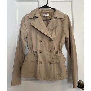Tan trenchcoat style jacket